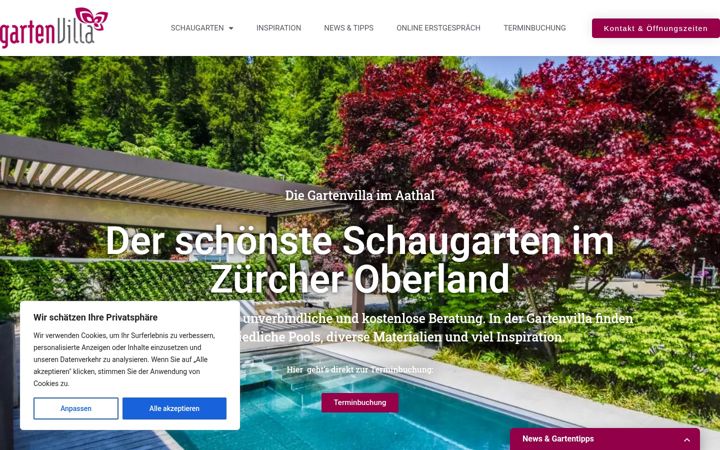 Screenshot of garten-villa.ch