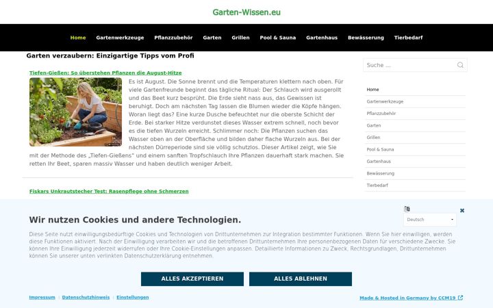 Screenshot of garten-wissen.eu
