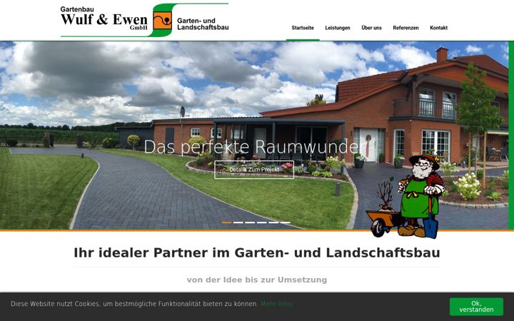 Screenshot of garten-wulf-ewen.de
