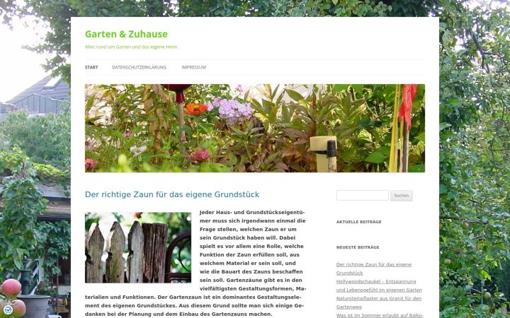 Screenshot of garten-zuhause.de