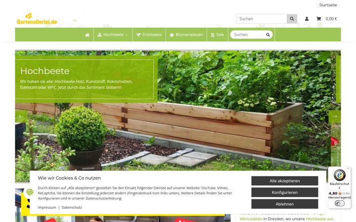 Screenshot of gartenallerlei.de
