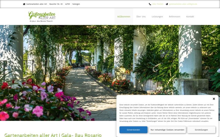Screenshot of gartenarbeiten-aller-art.de