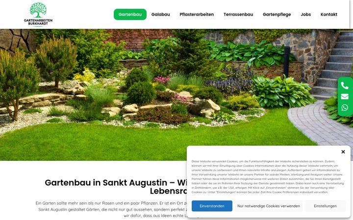 Screenshot of gartenarbeiten-burkhardt.de