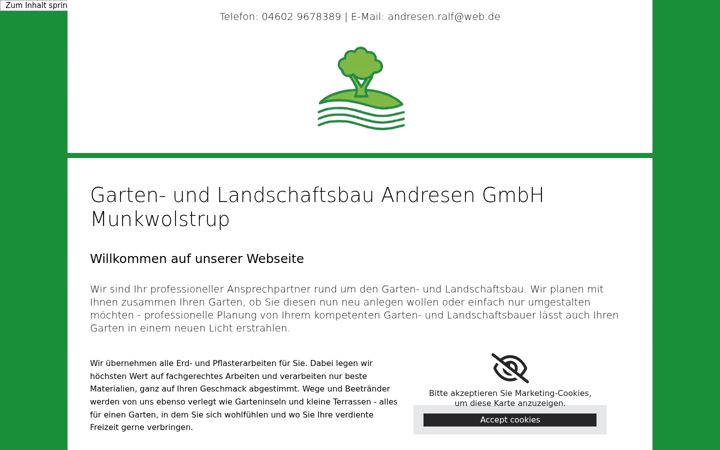 Screenshot of gartenbau-andresen.de
