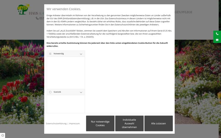 Screenshot of gartenbau-badoeynhausen.de