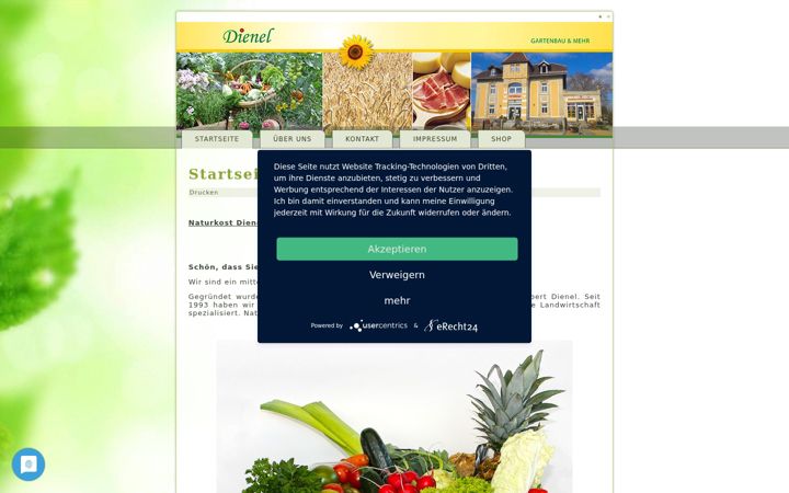 Screenshot of gartenbau-dienel.de