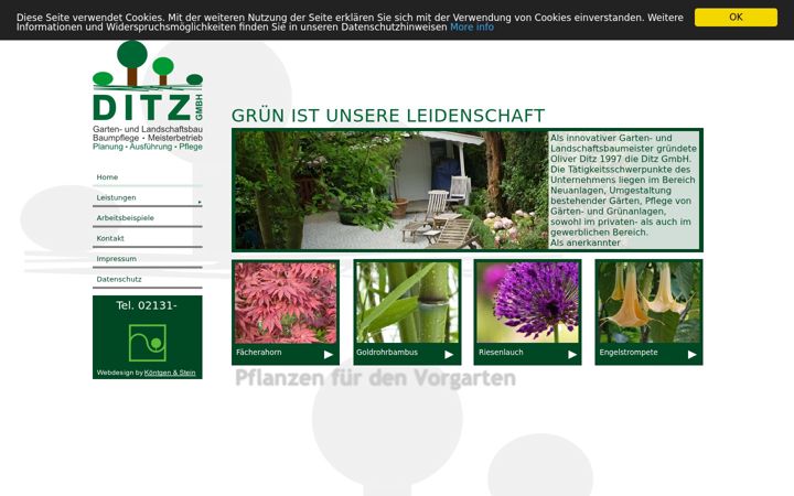 Screenshot of gartenbau-ditz.de
