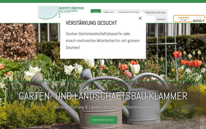 Screenshot of gartenbau-hamminkeln.de