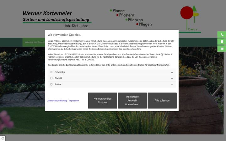 Screenshot of gartenbau-herford.de