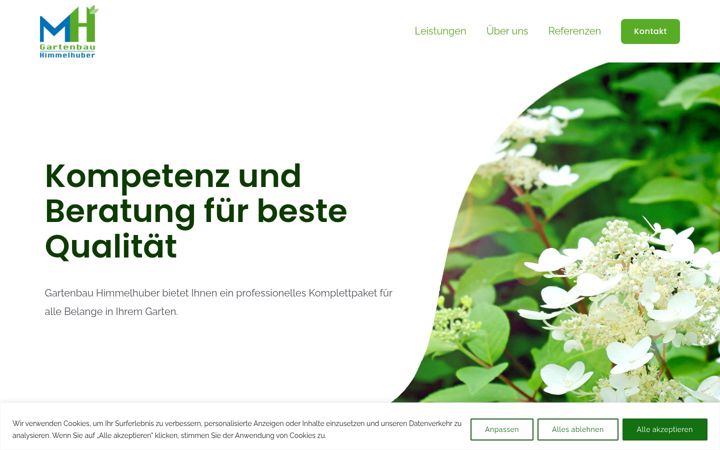 Screenshot of gartenbau-himmelhuber.de