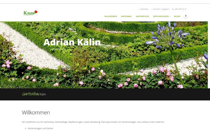 Screenshot of gartenbau-kaelin.ch