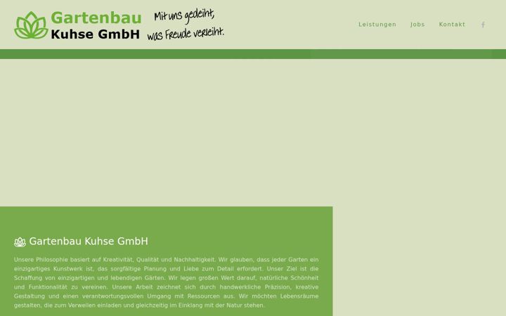 Screenshot of gartenbau-kuhse.de
