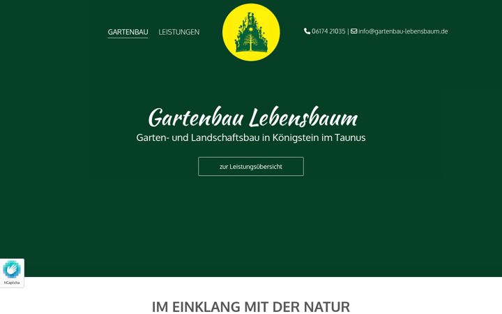 Screenshot of gartenbau-lebensbaum.de