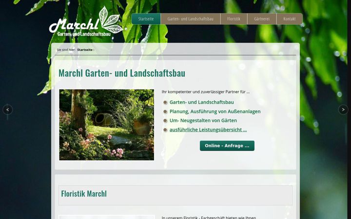 Screenshot of gartenbau-marchl.de
