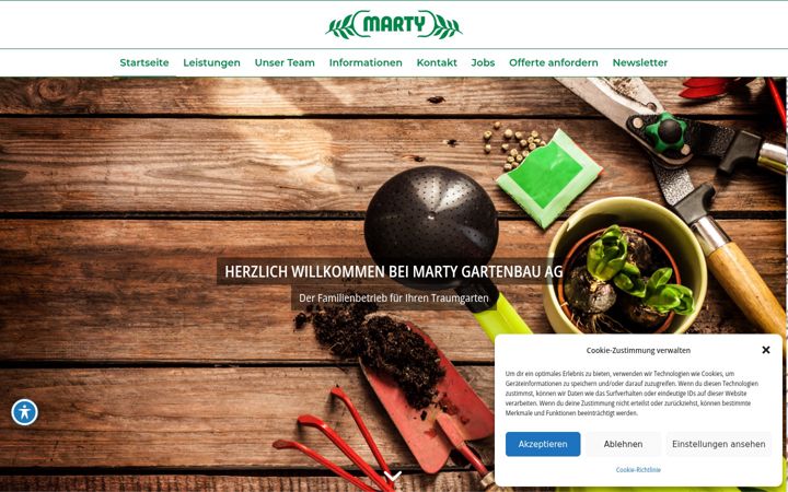 Screenshot of gartenbau-marty.ch