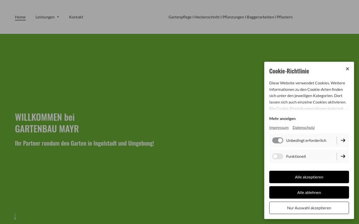 Screenshot of gartenbau-mayr.de