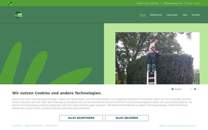Screenshot of gartenbau-mikolayczak.de