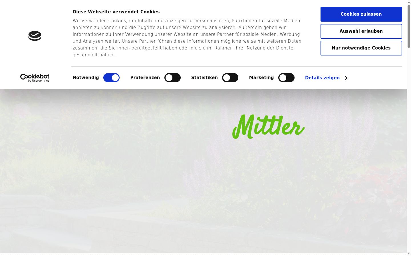 Captura de ecrã do banner de consentimento apresentado antes de qualquer interação