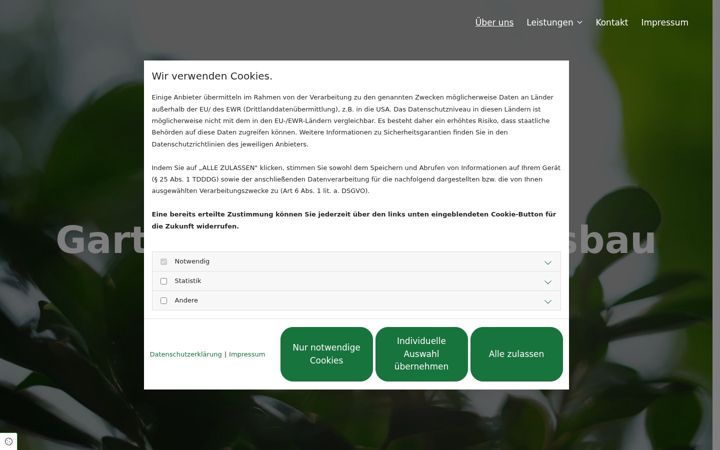 Screenshot of gartenbau-palaj-bremen.de