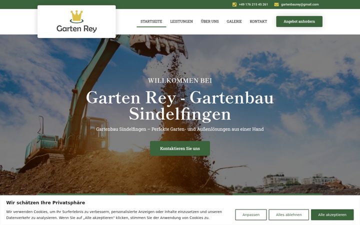 Screenshot of gartenbau-rey.de