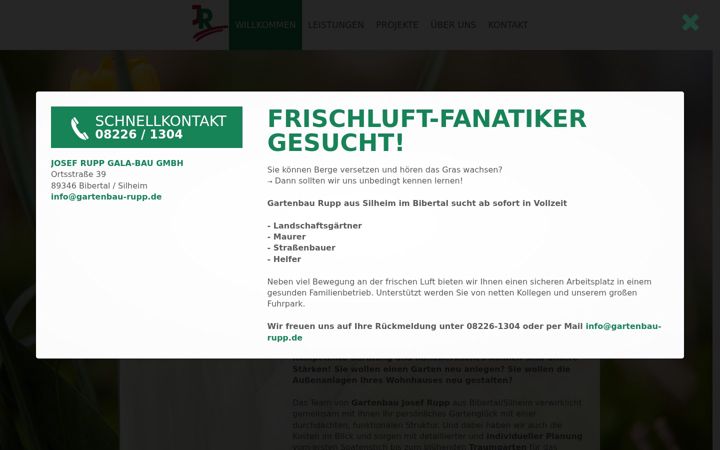 Screenshot of gartenbau-rupp.de