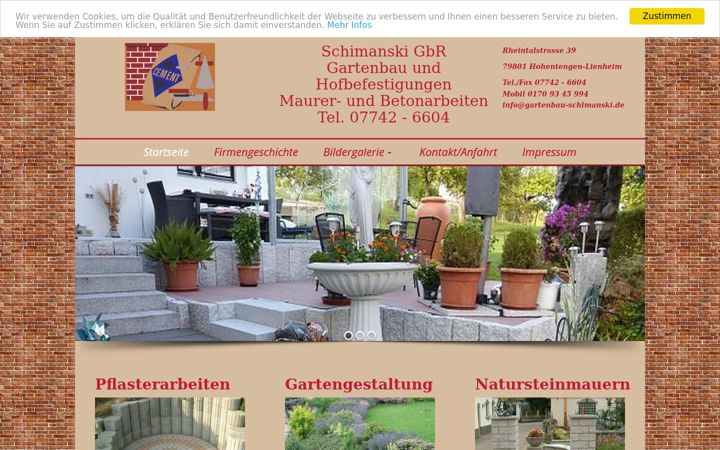 Screenshot of gartenbau-schimanski.de