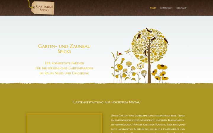 Screenshot of gartenbau-spicks.de