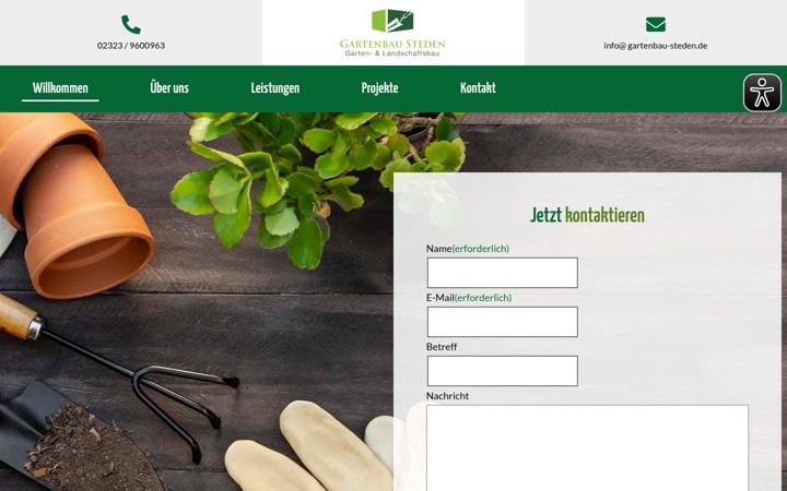 Screenshot of gartenbau-steden.de
