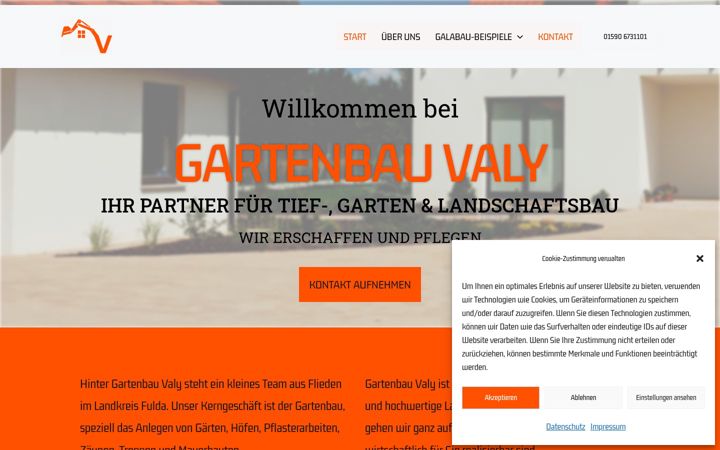 Screenshot of gartenbau-valy.de
