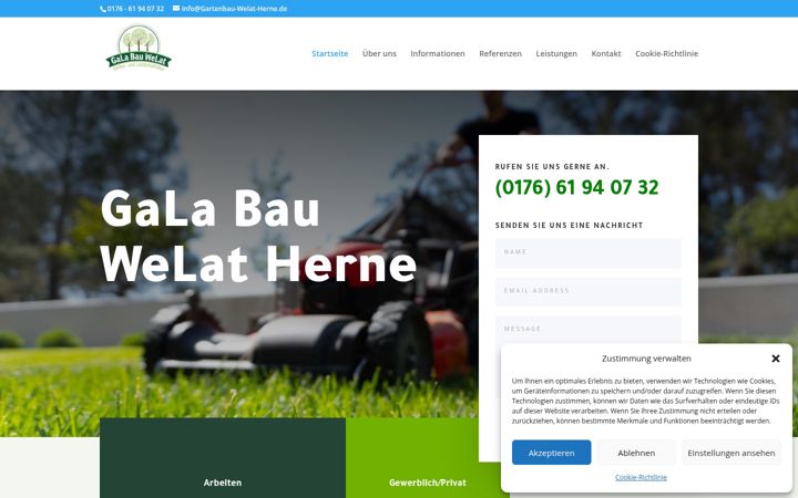Screenshot of gartenbau-welat-herne.de