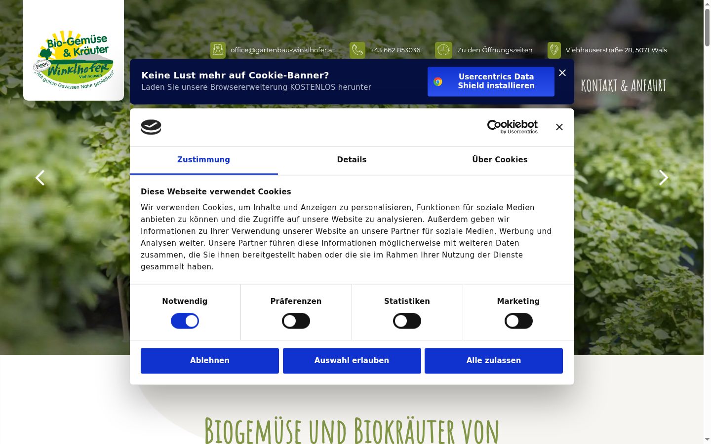 Sutikimo reklamjuostės, rodytos prieš bet kokią sąveiką, ekrano kopija