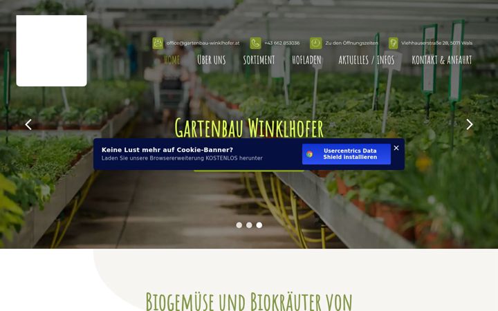 Screenshot of gartenbau-winklhofer.at