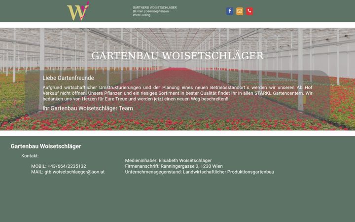 Screenshot of gartenbau-woisetschlaeger.at