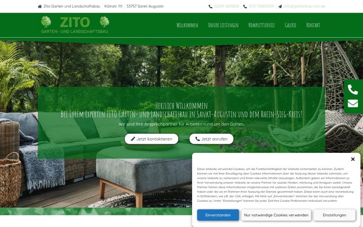 Screenshot of gartenbau-zito.de