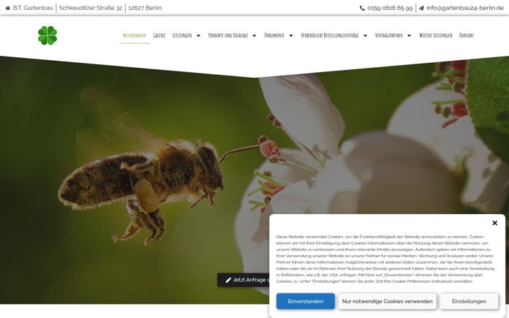 Screenshot of gartenbau24-berlin.de