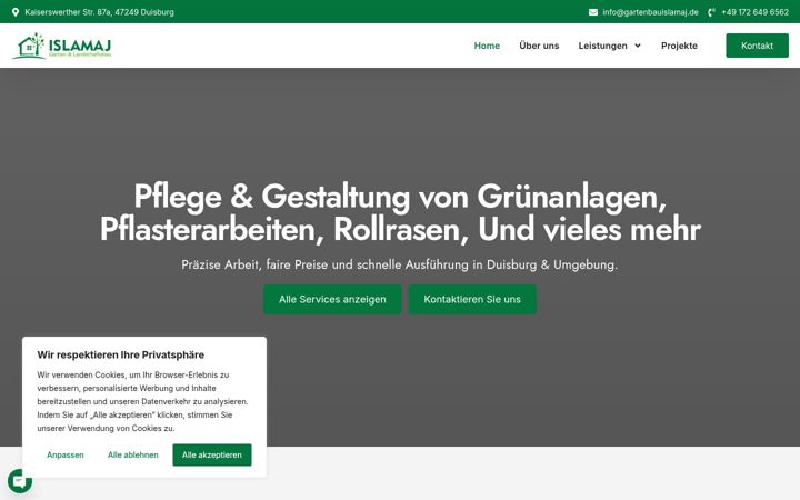Screenshot of gartenbauislamaj.de