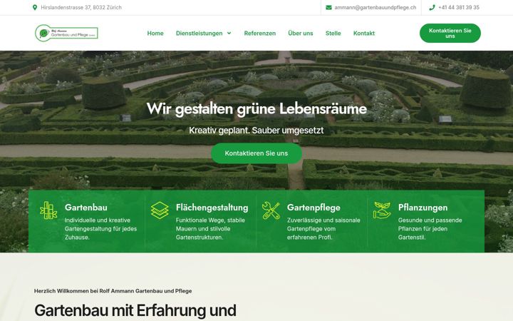 Screenshot of gartenbauundpflege.ch