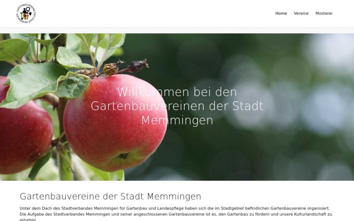 Screenshot of gartenbauvereine-memmingen.de