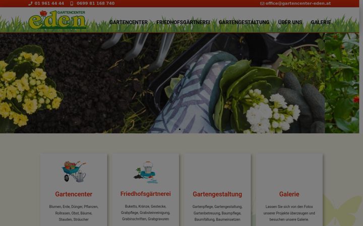 Screenshot of gartencenter-eden.at