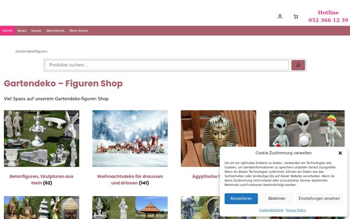 Screenshot of gartendeko-figuren.ch