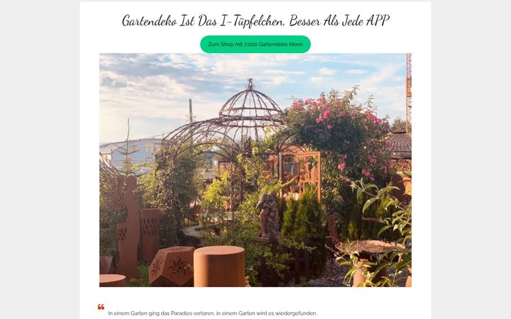 Screenshot of gartendeko.app