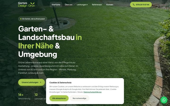 Screenshot of gartendesigngrun.de