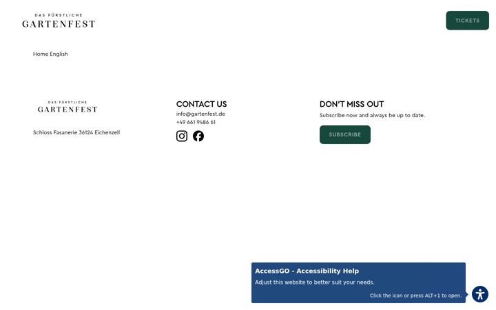 Screenshot of gartenfest.de