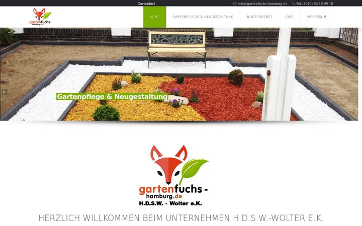 Screenshot of gartenfuchs-hamburg.de