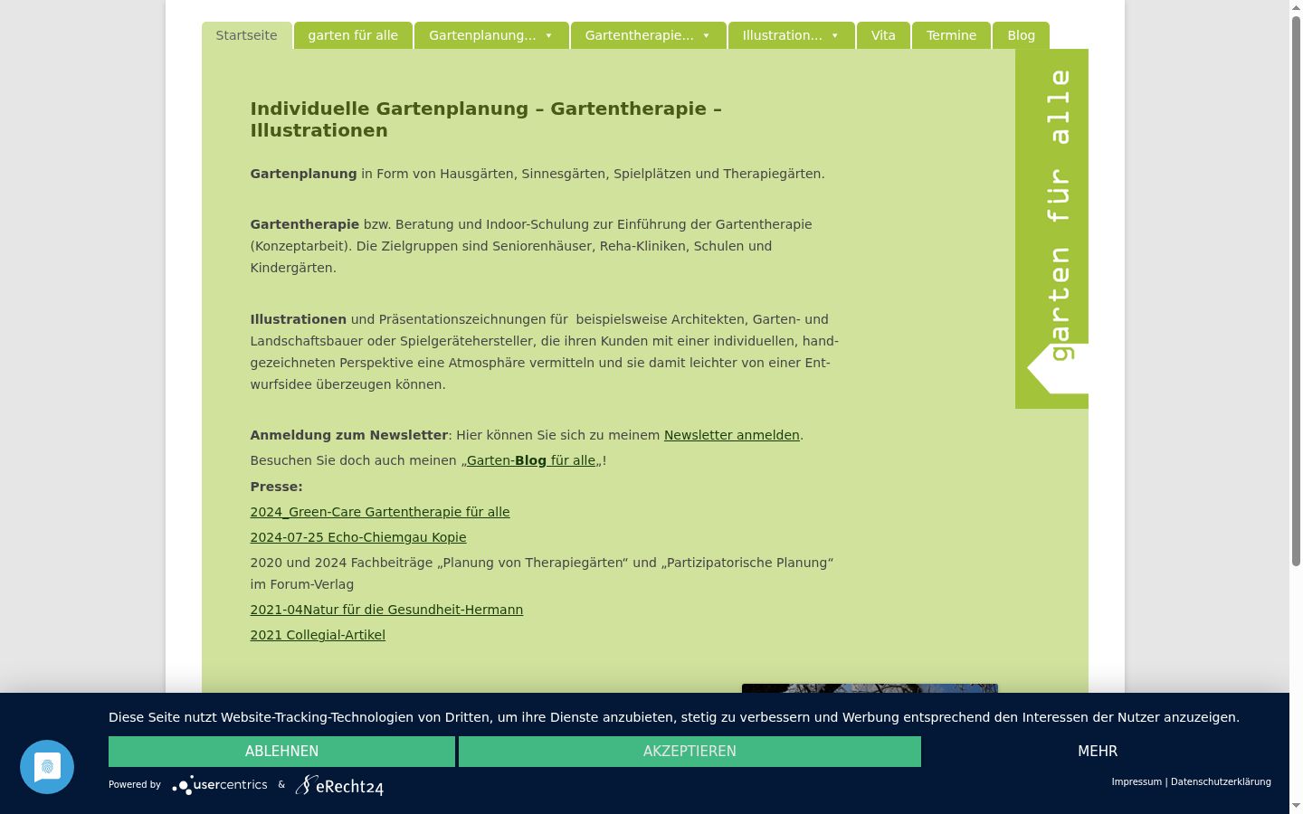 Capture d'écran de la bannière de consentement affichée avant toute interaction