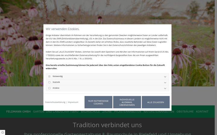 Screenshot of gartengestaltung-bielefeld.de