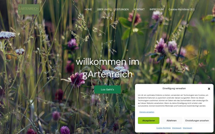 Screenshot of gartengestaltung-gartenreich.de