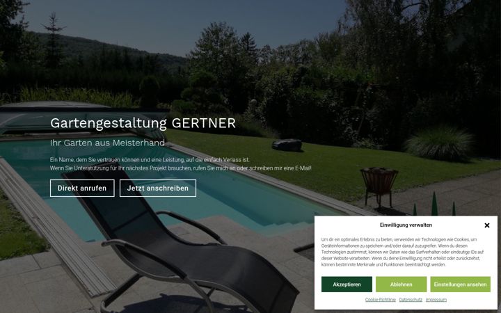 Screenshot of gartengestaltung-gertner.at