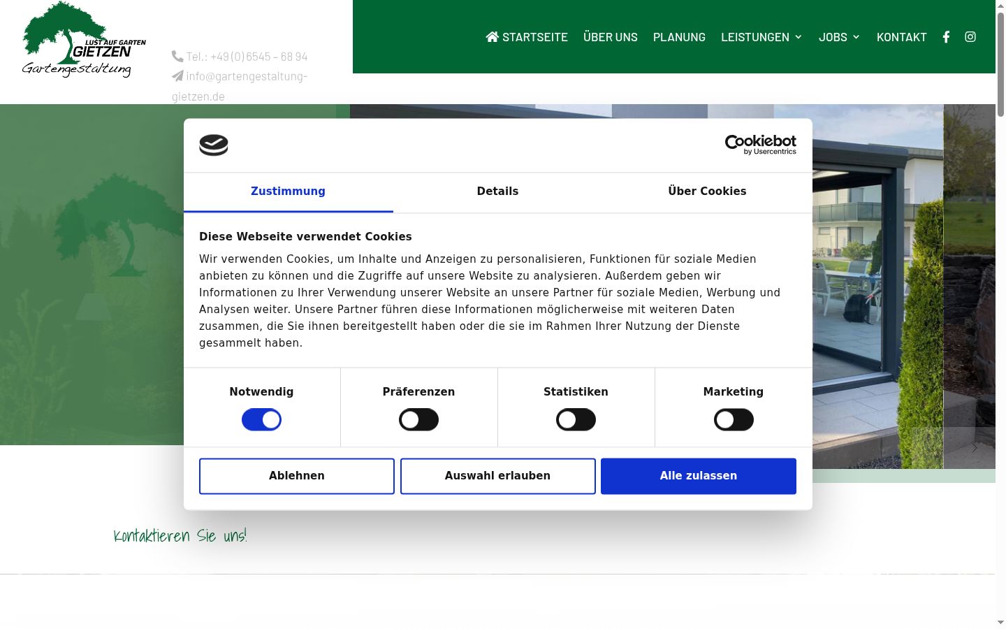 Snímka obrazovky banera súhlasu zobrazeného pred akoukoľvek interakciou