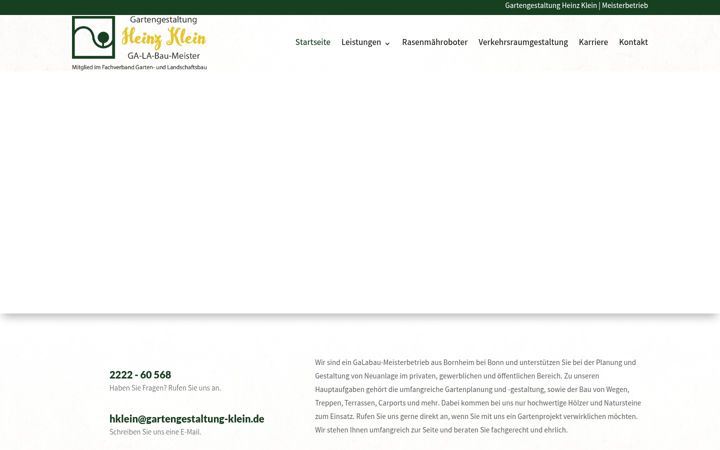 Captura de pantalla de gartengestaltung-klein.de
